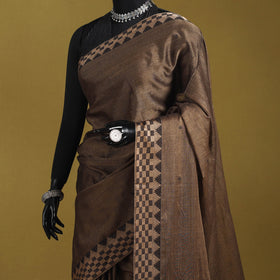 Dharwad cotton saree with border 27 - handcrafted