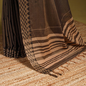 Dharwad cotton saree with border 27 - handcrafted