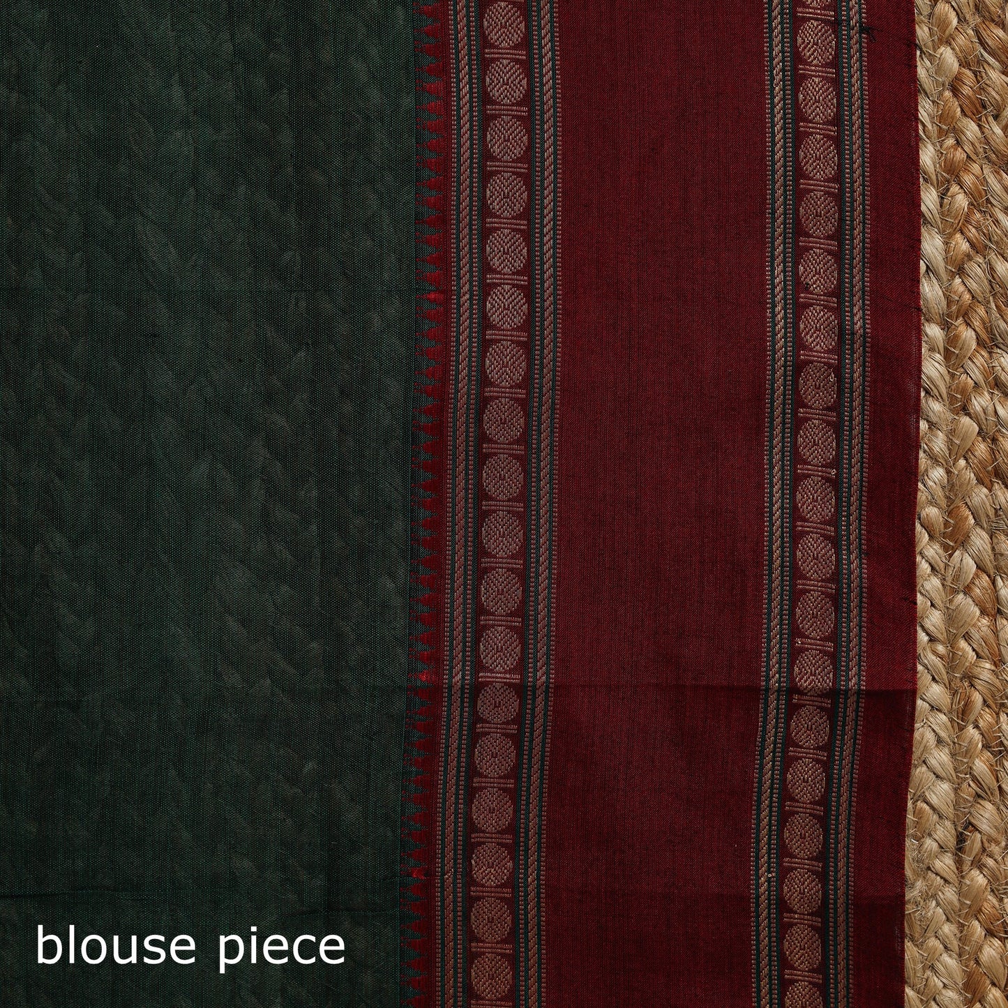 Dharwad cotton saree with border 28 - handcrafted