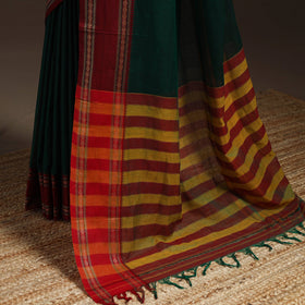 Dharwad cotton saree with border 28 - handcrafted