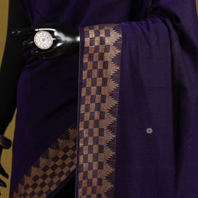 Dharwad cotton saree with border 29 - handcrafted