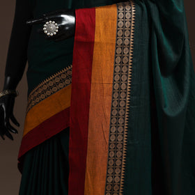Dharwad cotton saree with border 29 - handcrafted