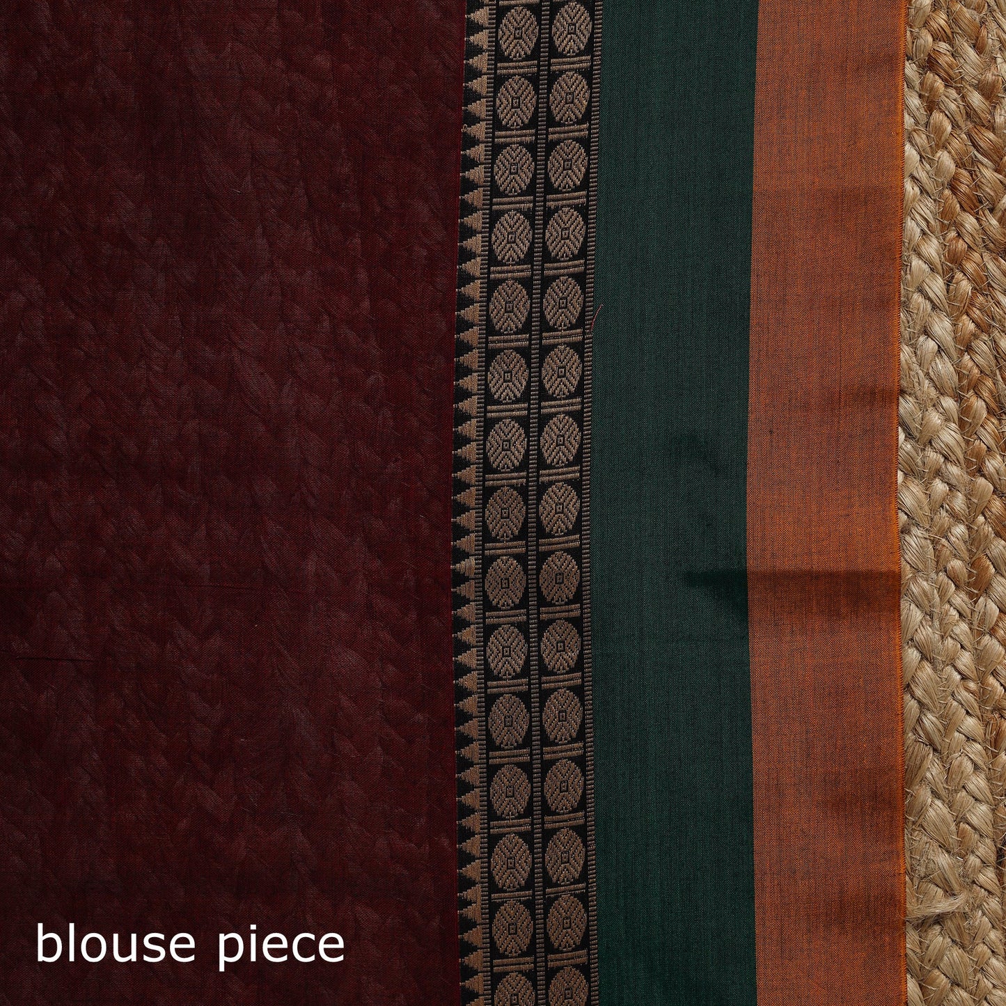 Dharwad cotton saree with border 30 - handcrafted