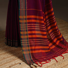 Dharwad cotton saree with border 31 - handcrafted