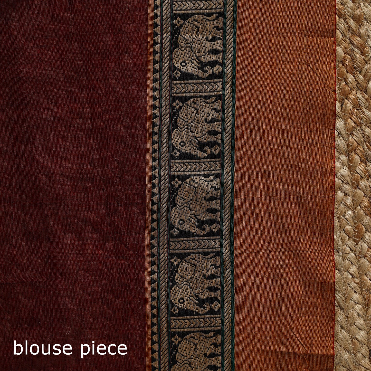 Dharwad cotton saree with border 33 - handcrafted