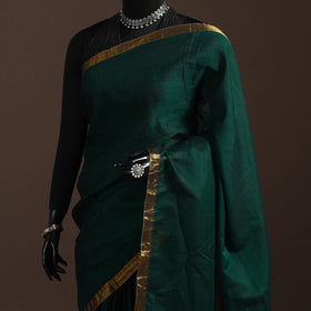 Dharwad cotton saree with border 33 - handcrafted