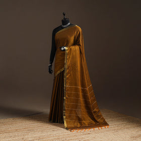 Dharwad cotton saree with border 34 - handcrafted