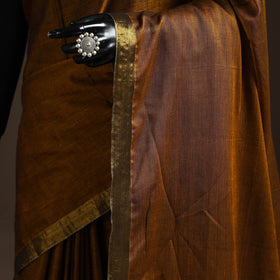 Dharwad cotton saree with border 34 - handcrafted