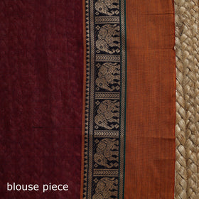 Dharwad cotton saree with border 35 - handcrafted