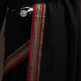 Dharwad cotton saree with border 36 - handcrafted