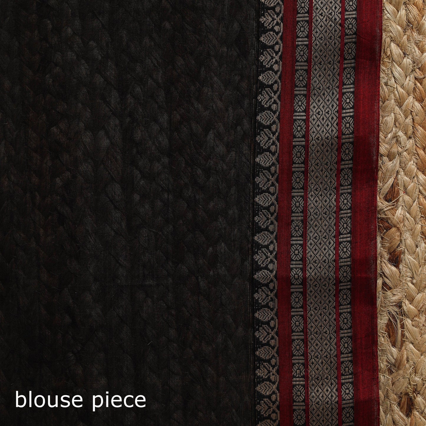 Dharwad cotton saree with border 36 - handcrafted