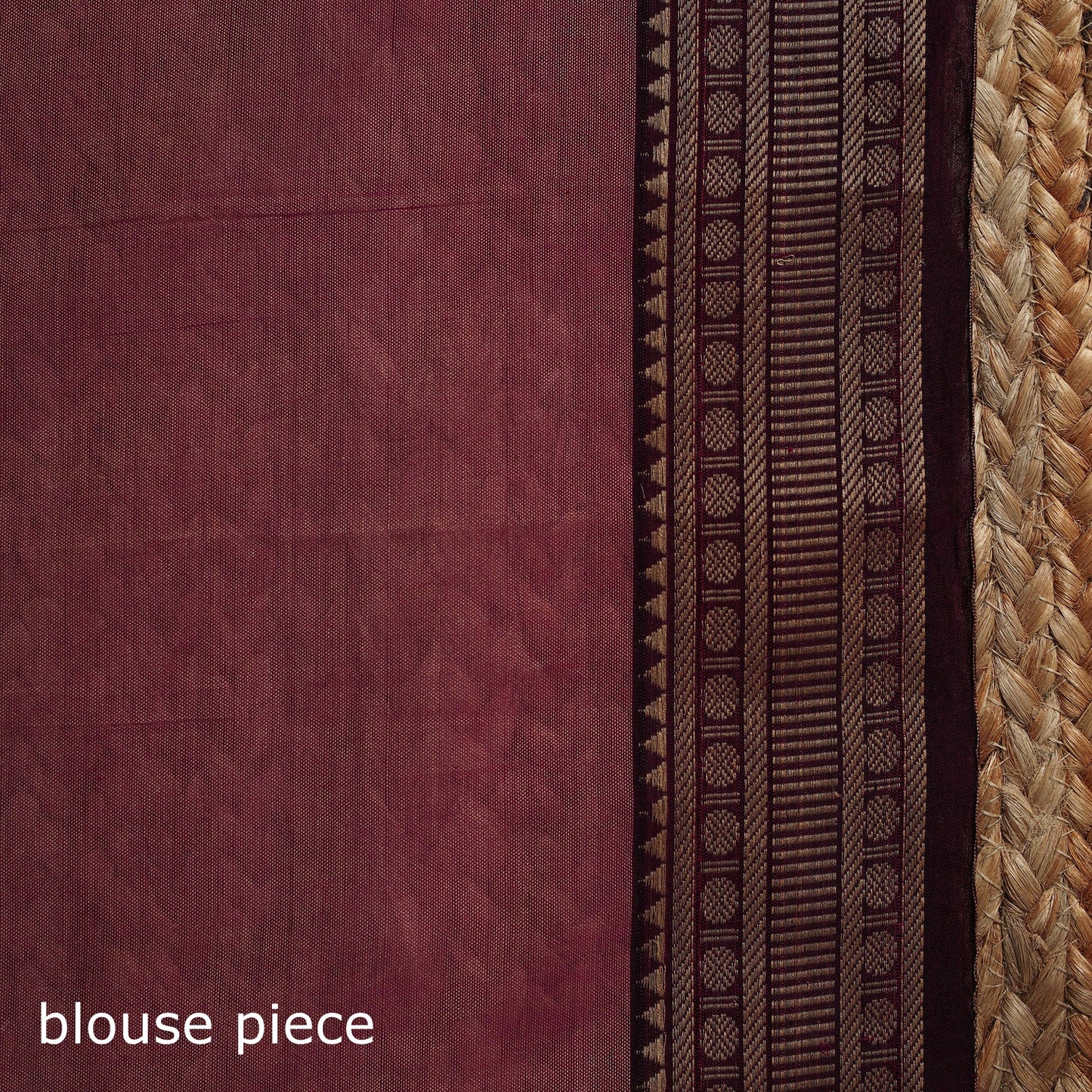Dharwad cotton saree with border 39 - handcrafted