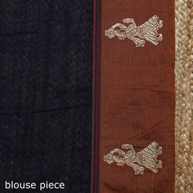 Dharwad cotton saree with border 41 - handcrafted
