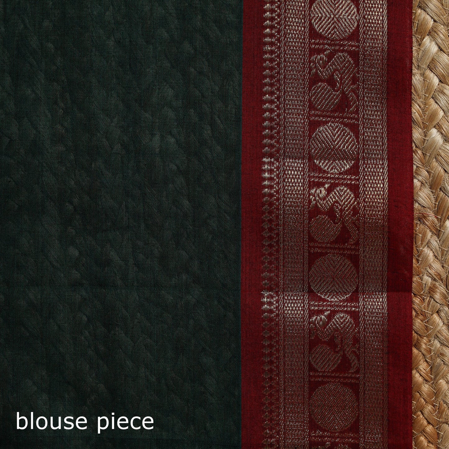 Dharwad cotton saree with border 41 - handcrafted