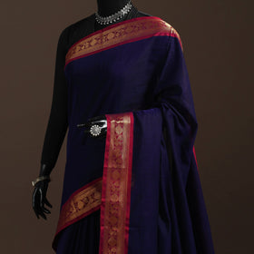 Dharwad cotton saree with border 42 - handcrafted