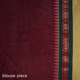 Dharwad cotton saree with border 44 - handcrafted
