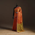 Dharwad cotton saree with border 44 - handcrafted