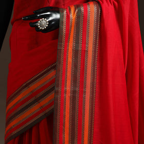 Dharwad cotton saree with border 45 - handcrafted