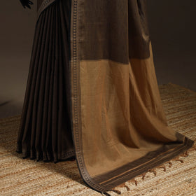 Dharwad cotton saree with border 45 - handcrafted