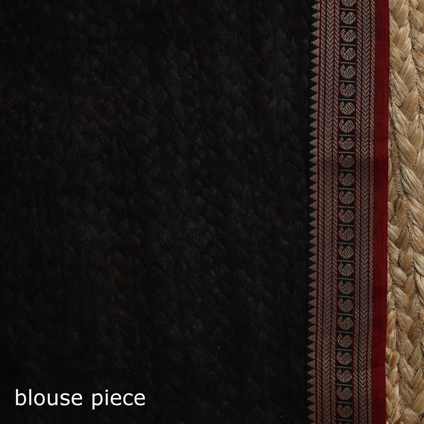 Dharwad cotton saree with border 46 - handcrafted