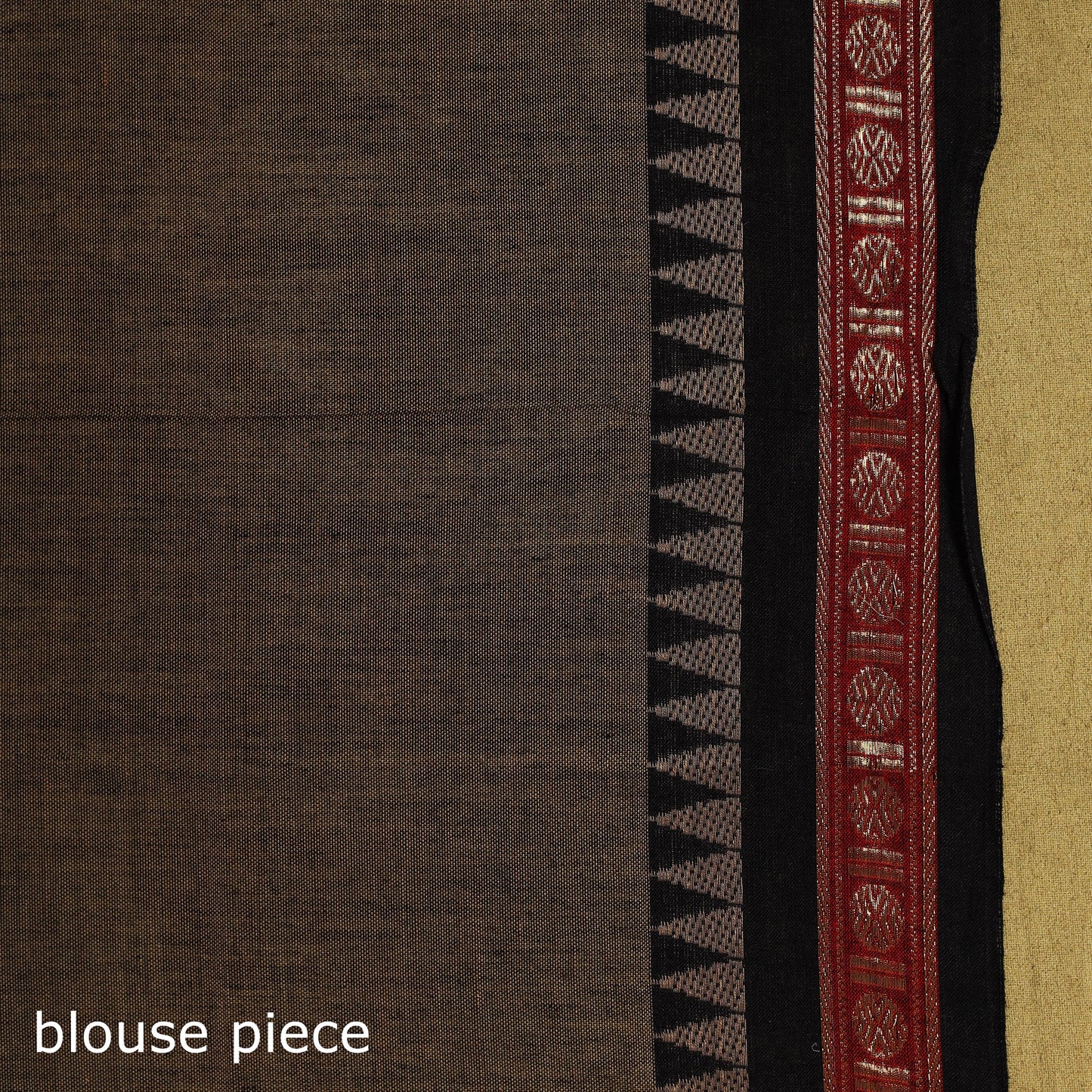 Dharwad cotton saree with border 48 - handcrafted