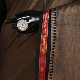 Dharwad cotton saree with border 48 - handcrafted