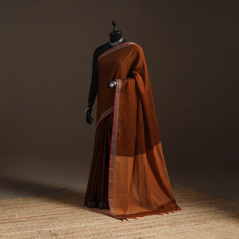 Dharwad cotton saree with border 49 - handcrafted