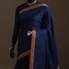 Dharwad cotton saree with border 51 - handcrafted