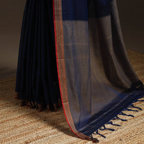 Dharwad cotton saree with border 51 - handcrafted