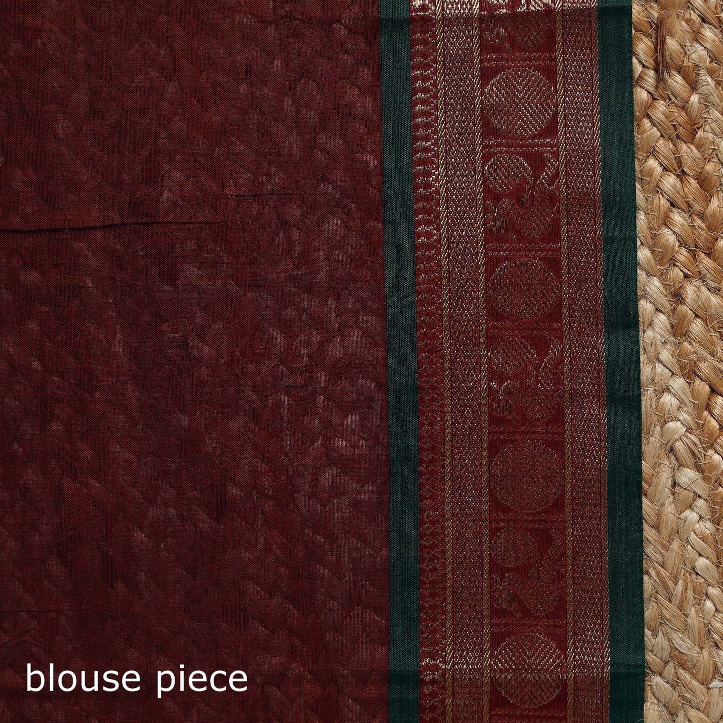 Dharwad cotton saree with border 55 - handcrafted