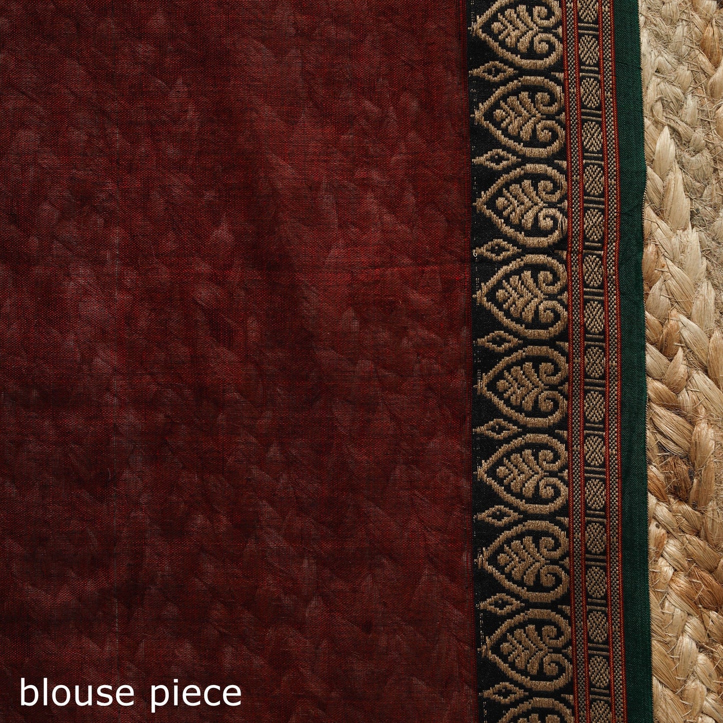 Dharwad cotton saree with border 58 - handcrafted