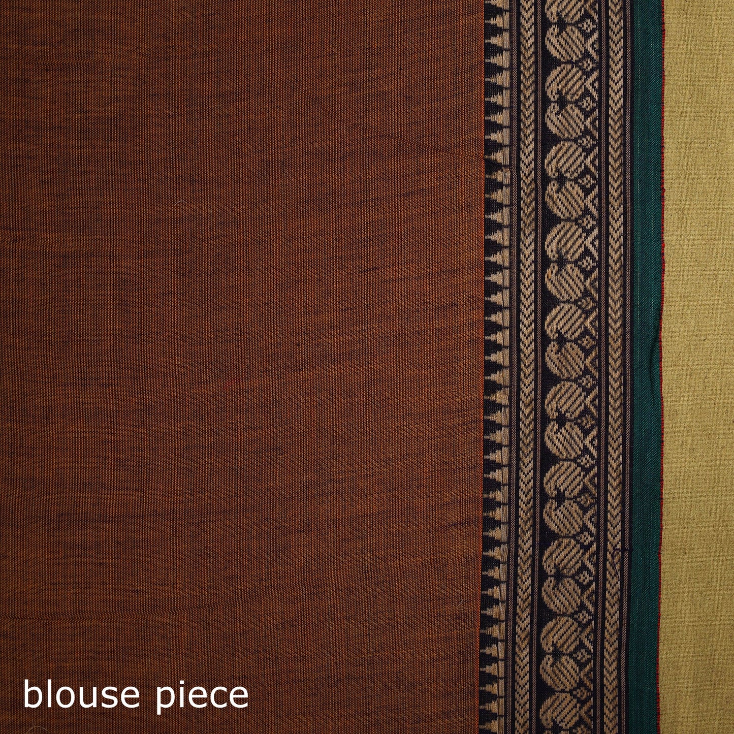 Dharwad cotton saree with border 59 - handcrafted