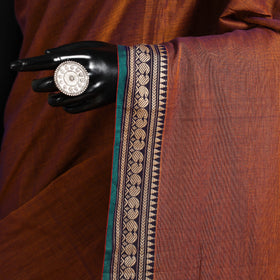 Dharwad cotton saree with border 59 - handcrafted