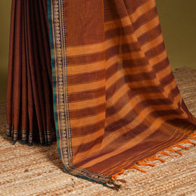 Dharwad cotton saree with border 59 - handcrafted