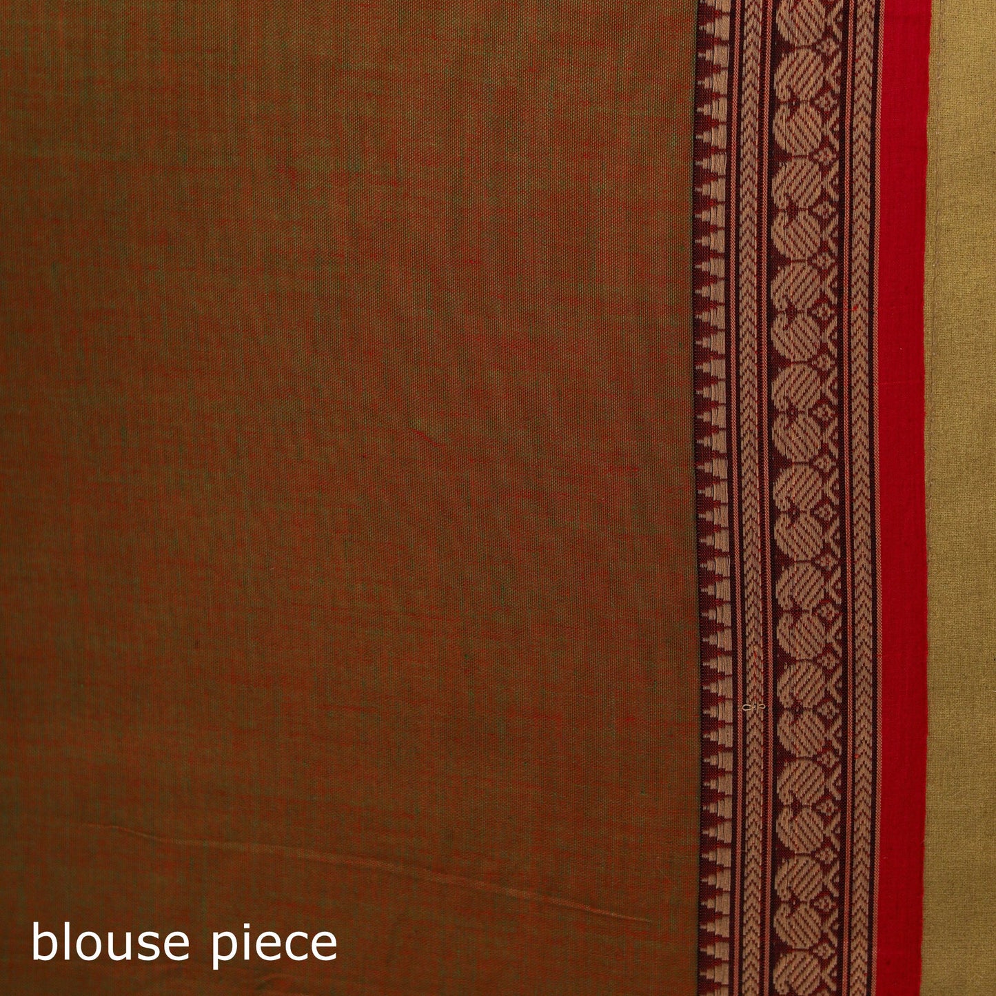 Dharwad cotton saree with border 61 - handcrafted