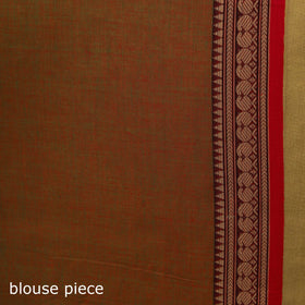 Dharwad cotton saree with border 61 - handcrafted