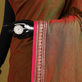 Dharwad cotton saree with border 61 - handcrafted