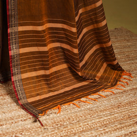 Dharwad cotton saree with border 64 - handcrafted