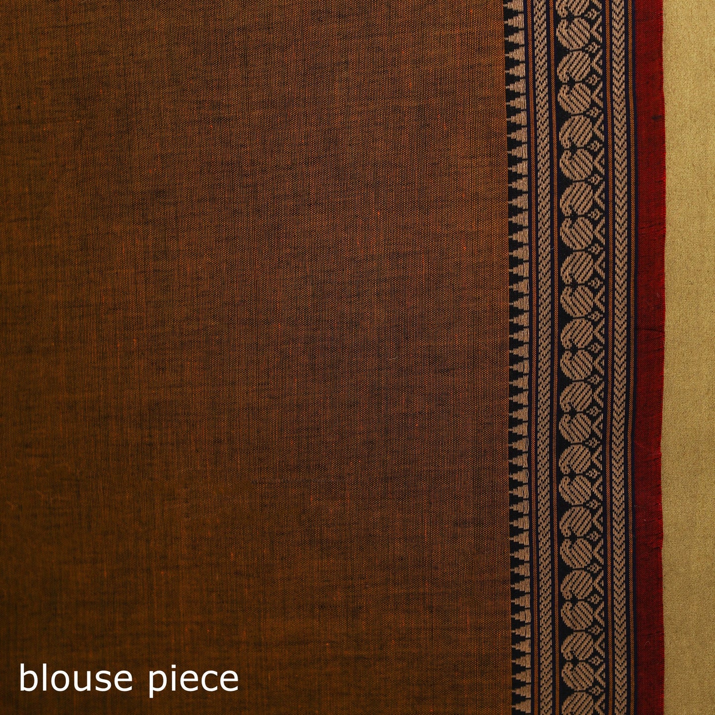 Dharwad cotton saree with border 64 - handcrafted