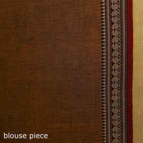 Dharwad cotton saree with border 64 - handcrafted