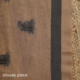 Dharwad cotton saree with thread buta 11 - handcrafted