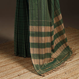 Dharwad cotton saree with thread stripes 06 - handcrafted