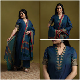 Dharwad cotton suit set with dupatta for women 06