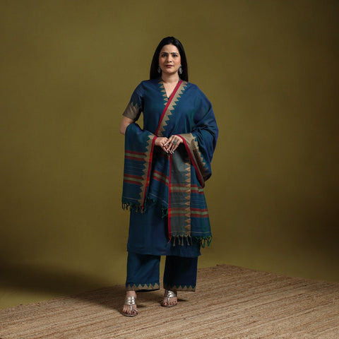 Dharwad cotton suit set with dupatta for women 06