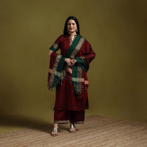 Dharwad cotton suit set with dupatta for women 11