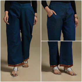 Dharwad weave cotton elasticated palazzo 21 - s