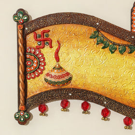 Diwali decor handpainted wooden nameplate 01 - handcrafted