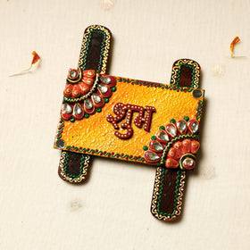 Buy Diwali Decor Handpainted Wooden Shubh Labh (Set of 2)