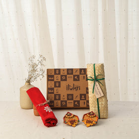 Diwali gift hamper - festive hand embroidery stole