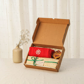 Diwali gift hamper - festive hand embroidery stole